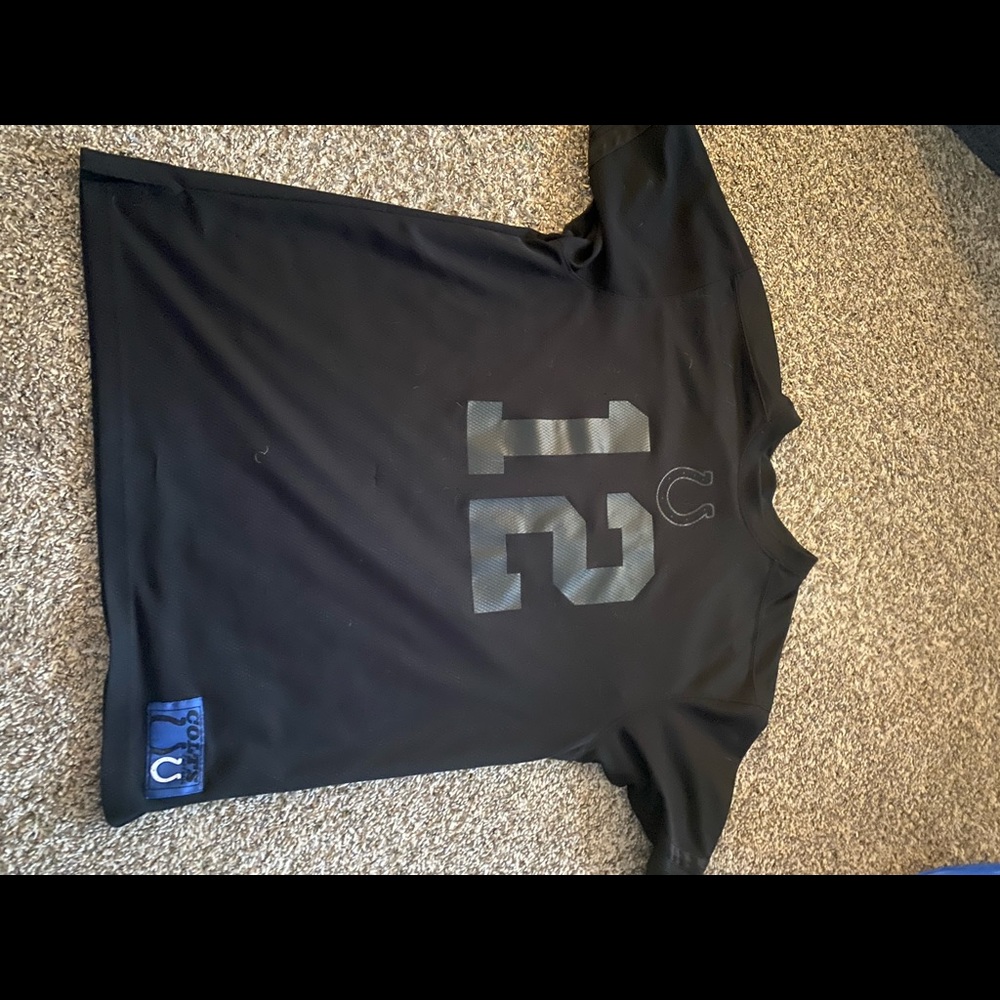 Andrew Luck Black on Black jersey